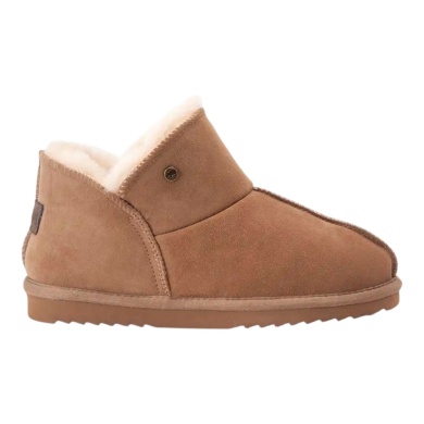 Warmbat Slippers Willow Suede with Merino Sheepskin cognac brown Women (Kopie)